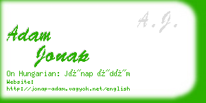 adam jonap business card